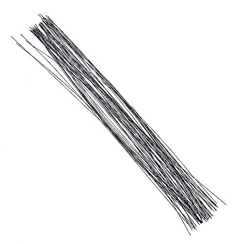 Decora 26 Gauge Black Floral Wire 16 inch,50/Package - color: Black