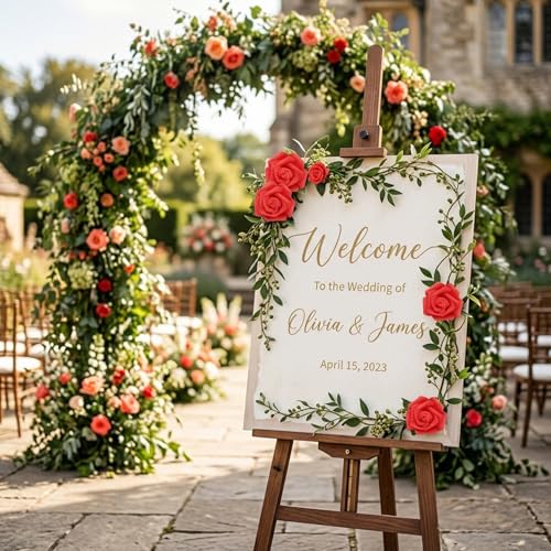 50 PCS Deep Red Foam Rose Stemless Artificial Flower Head Bulk 2.75in Mini Fake Simulated Eternal Flores Roses Flower for DIY Craft Bridal Bouquets Centerpieces Arrangement Home Decoration - color: Deep Red