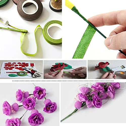 Arlai 100 Pcs 2 Gauge Floral Stem Wire 16 Inch Dark Green Floral Wire - DIY Artificial Flower Arrangements Wreath Making Supplies - color: 100 pcs Dark green