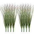 FOIMAS 24pcs Artificial Grass Plants,9.84" Faux Shrubs Wheat Grass Greenery Stems Fake Plants for Indoor Outdoor Home Decoration - size: 9.84