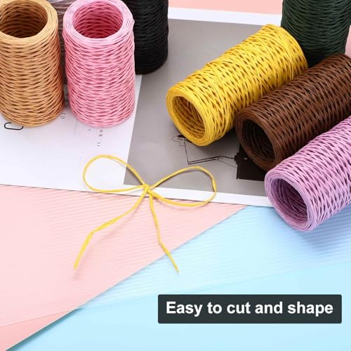 MECCANIXITY Floral Wire 164ft/50m 2mm Vine Bind Wire Rustic Craft Wrapping Metal Wire for Flower Bouquet Wreath Making, Light Brown - color: Light Brown, size: 2mmx50m