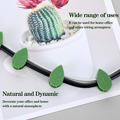 Geiserailie 60 Pieces Plant Climbing Wall Fixture Clips with 72 Pieces Acrylic Adhesive Sticker Leaf Fixer Invisible Wall Vines Fixing Clips Hook Plant Vine Traction for Indoor Outdoor Decoration