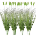 FOIMAS 12pcs Artificial Grass Plants,17.7" Faux Shrubs Wheat Grass Greenery Stems Dog Tail for Indoor Outdoor Home Decor - size: 17.7