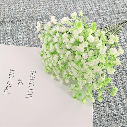 10 Pcs Faux Haworthia Minima Bouquet - Minimalist Fresh Style Plastic Artificial Flowers, Home Office Wedding Party Decor, Garden Tabletop Ornament Small Presents(Brown)