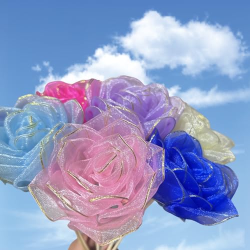 Time-Saving Pre-Fold Satin Petals (100Pcs), for DIY Eternal Rose Bouquets, Perfect for Wedding, Graduation, Valentine's Gift,Half-Finished Crafting DIY Eternal Flowers - color: 100 Pcs Baby Pink