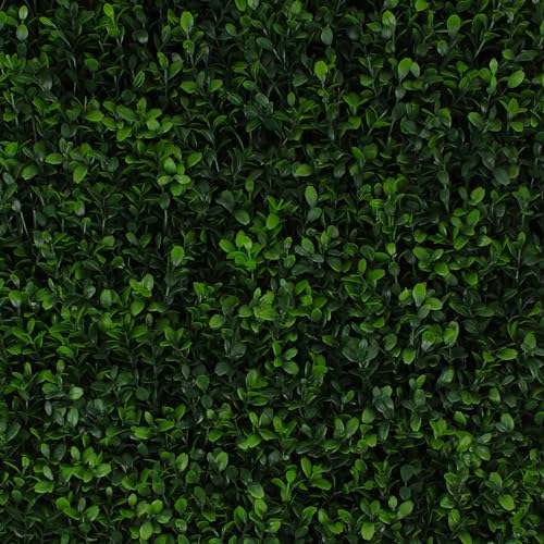 3rd Street Inn Greenery Panel - Artificial Hedge Wall - Fake Plant Wall Backdrop - Privacy Screen - Interlocking Panels - Indoor Outdoor Décor (12, Soft Touch Holly) - color: Soft Touch Holly