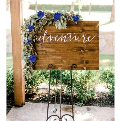 Blue Roses Artificial Flowers 16pcs Royal Blue Flowers Artificial Roses with Stems 3.15" Fake Roses for Bridal Bouquet Wedding Flowers for Floral Centerpieces - color: 3.15" Blue