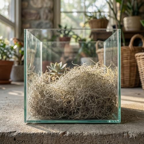 Royal Imports Preserved Natural Spanish Moss, Fresh Dried Shredded Loose Chunks, 8 Oz Bag (Pack of 2) - size: 8 Oz Bag (Pack of 2)