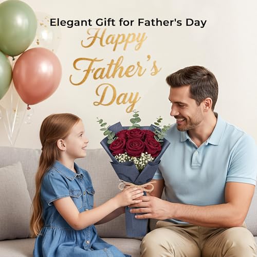 Auihiay 14PCS Burgundy Roses, Burgundy Roses Artificial Flowers, Velvet Silk Rose Bouquet with Long Stems for Father's Day, Valentine's Day Gift, Wedding Centerpieces & Home Decor - color: Burgundy