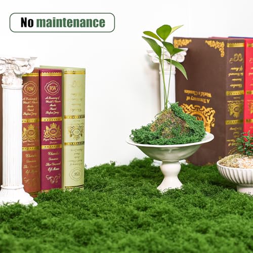 Bupelo Fake Moss Rug Artificial Moss 19.7" x 39.4" Faux Moss for Crafts Like Fairy Garden Accessories, Plants Indoor, DIY Enchanted Forest Decor, Wedding Table Runner Party Decorations (50x100cm) - size: 50cm*100cm