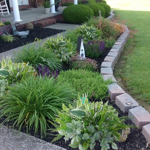 16 Bundles Artificial Greenery Stems for Outdoors Faux Plants UV Resistant Fake Leaves Bushes with Hanging Plants for Outside Porch Window Box Home Garden Decor (13.8") - color: Mixed 16pcs