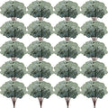 Taiyin 120 Pieces Artificial Eucalyptus Leaves for Wedding Eucalyptus Leaves Stems Decor Greenery Faux Green Stems for Wedding Centerpiece Floral Home Decor, 11 Inches