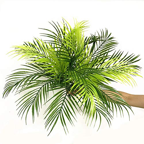 Artificial Plants, MASUMARK SM Fake Greenery Plastic Palm Tree Shrubs Bushes Grass Home Garden Kitchen Room House Outdoor Window Box Indoor UV Resistant Wedding DIY Decor Christmas Decoration - 1 Pack - color: Palm Tree/ 1 Pack
