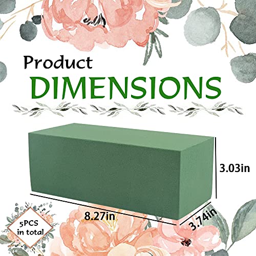 KIMOBER Floral Foam Bricks,Florist Foam Blocks for Flower Arrangement, Wedding,Party Decoration, Pack of 5 - color: 10pcs Wet