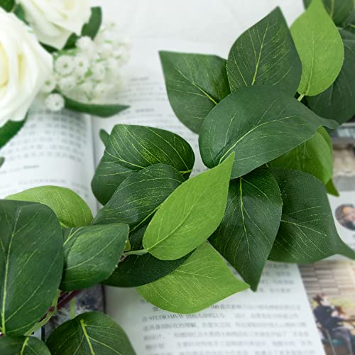 3Pcs Artificial Greenery Ivy Vines Kit, 6FT Odorless Silk Ivy Garland, Green Leaves Fake Hanging Plants, for Boho Decor, Home, Classroom, Wall, Party and Wedding Decoration - color: Green2