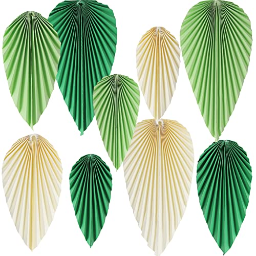 Easy Joy Paper Leaves Decorations for Wall Paper Fans Classroom Decoration Leaves Backdrop Decor Wall Decor,Set of 9 - color: F-leaves
