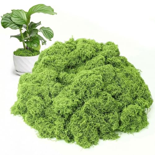 Dingion 24.7oz Fake Green Moss for Crafts, Artificial Faux Moss Bulk for Wedding Party Decor, Table Centerpieces, DIY Floral Decorative Arrangements, Fairy Gardens, Indoor Outdoor Use(Fresh Green) - color: Fresh Green