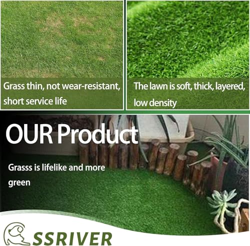 59.5 x 39.5 in Dog Grass Pad, Extra Large Artificial Grass Turf Mat, Fake Grass for Large Dog Potty Training Indoor Outdoor Balcony Patio Lawn Decoration - size: 59.5 x 39.5 Inch (Pack of 1)