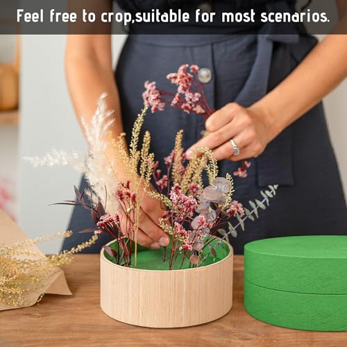 Max Shape Round Floral Foam Blocks,Large Dry Floral Foam for Artificial Flowers,Craft Project,Wedding Aisle Flowers,Arty Decoration 6 Pack (9.84'') - size: 9.84''