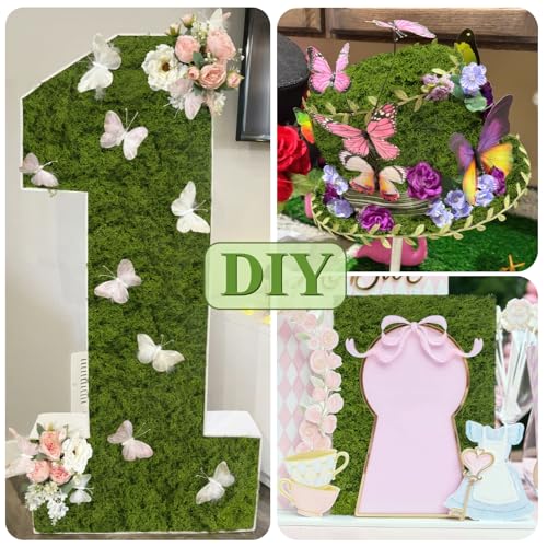 ACRYCS Fake Moss Rug Dark Green 12" x 79" Faux Moss for Table Runner Decorating Artificial Grass for Indoor Plants Wall Crafts DIY Table Centerpieces Fairy Woodland Garden Floral Wedding 30x200cm - size: Dark Green-12" x 79"/30x200 cm