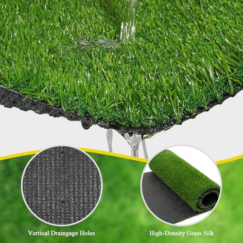 Bsmathom Artificial Grass Rug - 2x8Ft Indoor/Outdoor Dog Grass Mat, Fake Grass Turf Runner for Balcony, Garden, Lawn, Landscape - size: 2x8 Feet