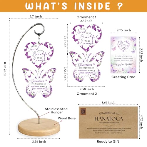 Positive Gifts for Women Christmas - Purple Butterfly Office Decor - Congratulations Appreciation Gift for Coworker, Friend, Teacher, Sister, Mom - Christmas, Birthday, Thank You Gift for Women, Men - color: 16 - Awesome Butterfly