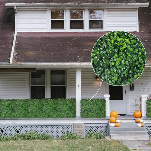 Artificial Ivy Privacy Fence Screen: 72"x 144" (72 SQFT) 4-Layer Leaf UV-Anti Faux Greenery Boxwood Backdrop Ivy Vine Leaf Panels for Outdoor, Indoor, Garden, Backyard and Decor - size: 72"x144" (1)