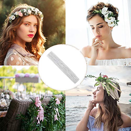 CCINEE 22 Gauge White Floral Wire Stem for Flower Arrangement Craft Supply,16 Inch,150PCS - color: #22 White
