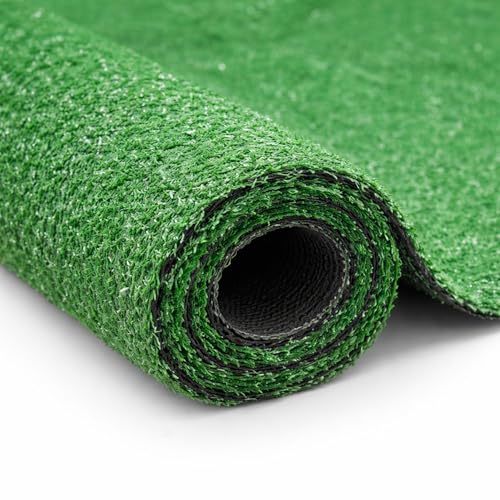 Ottomanson Artificial Grass Runner Lite 31" x 42', Fake Grass for Pathway, Side Yard & Patio Border, Outdoor Turf Runner with Drainage Holes, UV Resistant - size: 42-ft