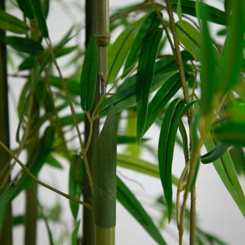 Nearly Natural 11ft. Artificial Green Bamboo Tree - size: 11ft