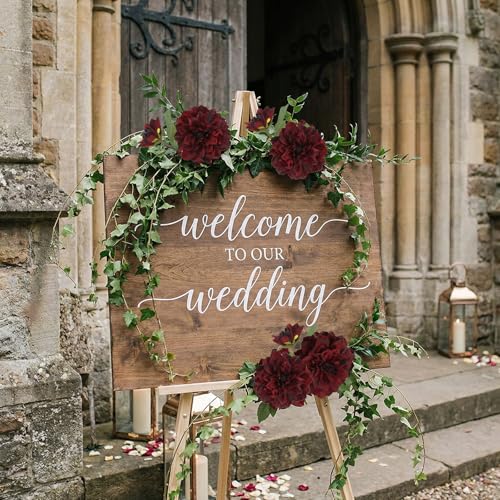 6pcs Fake Dahlia Artificial Flowers Burgundy Large Faux Dahlia Silk Flowers with Long Stem for Wedding Baby Shower Party Floral Arrangements Home Tables Decoration（Burgundy - color: Burgundy