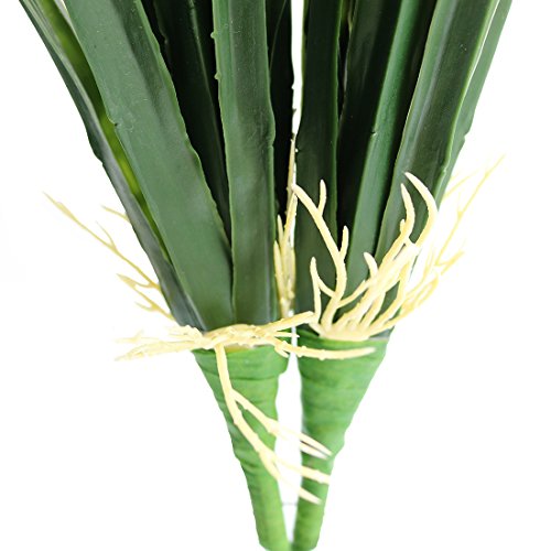 Jasming Artificial Leaves Green Plants Real Touch Cymbidium Orchid Fake Branches for Garden Home Decoration (B) - color: B