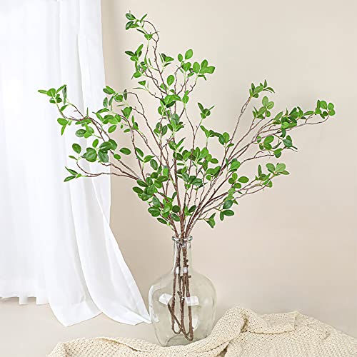 SzJias Faux Stems Artificial Branches for Vase Faux Branches Greenery Plant Stems for Vase Fake Tree Branches (3 Branches, 43.5inch/Branches)