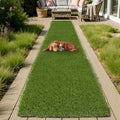 HEBE Artificial Grass Turf Rug 2'x10', Fake Grass Mat with Drainage Holes | Washable Reusable Turf Carpet Runner Dog Pee Grass Pads for Dogs Potty, Lawn, Balcony, Indoor Outdoor - size: 2' x 10'