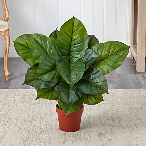 Nearly Natural Large Leaf Philodendron Silk Plant (Real Touch) - size: 32 x 27 x 27