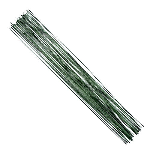 Decora 20 Gauge Dark Green Floral Wire 16 inch,50/Package - color: Ad054s3p50