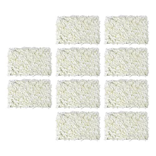 16"x 24" Artificial Flower Wall Panels,Flower Wall Mat Silk Flower Panels for Outdoor Garden Backyard Fence Fence Privacy Screen and Indoor Wall Decor(10Pcs White,Style 2) - color: 10Pcs White,Style 2