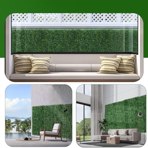 12PCS Grass Wall Panels 10"x10" Artificial Grass Wall Panels Greenery Backdrop Decor Boxwood Hedge Panels, Grass Wall Backdrop Panels for Party Wedding Indoor Backyard Christmas Decoration - size: 12 Pieces 10x10