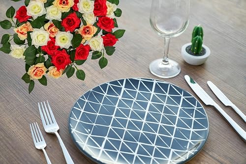 120PCS Artificial Rose Leaves, Decorative Greenery Foliage, Set of Stems Bulk Silk Greenery Fake Rose Flower Leaves for DIY Wedding Bouquets Bridal Shower Centerpieces Home Decorations