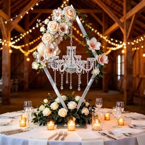 European Romantic Diamond Candle Holder, Metal Creative Wedding Table Decor for Western Food, Party, and Wedding Props (Sliver, 2PCS) - color: Silver, size: 2PCS