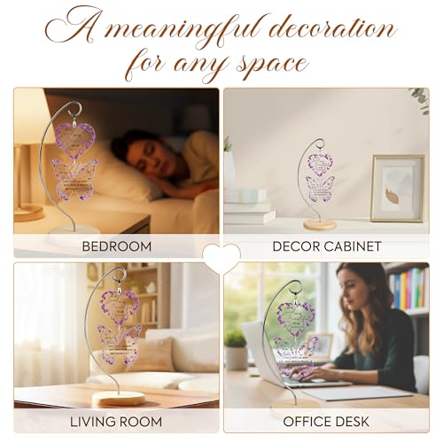 Best Friend for Women - Unique Purple Butterfly Desk Decor - Bestie Best Friend Birthday Gifts for Women Friendship for BFF Bestfriend - Desk Decor for Woman - Christian Gifts - color: 17 - Bestie Butterfly