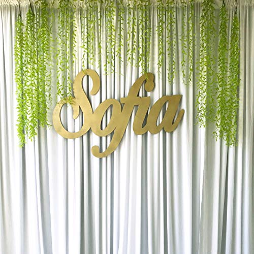 Fake Hanging Plants Artificial Vine, Plastic Ivy Greenery Christmas Garland Faux Vines Grass Flowers Leaves Home Garden Outdoor Indoor Party Wedding DIY Bedroom Wall Decor Decoration - Green 10 Pack - color: Long Vines/ Green/ 10 Pack