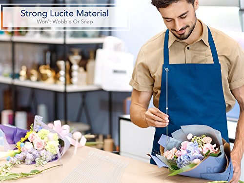 Royal Imports 18” Cardettes for Flower Arrangements, Plastic Floral Picks Fork-Shaped Gift Card Holder (Slanted Top) 100 Pcs - size: 18"