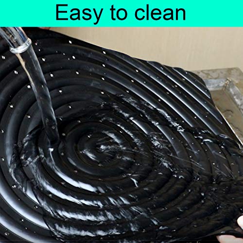 6 Pack Washable Chicken Nesting Pads, 13 x 12 inch, Black, Solid, Anti-Slip, Injection Molded Polypropylene, Suitable for Chicken Coops - color: 6pack-black