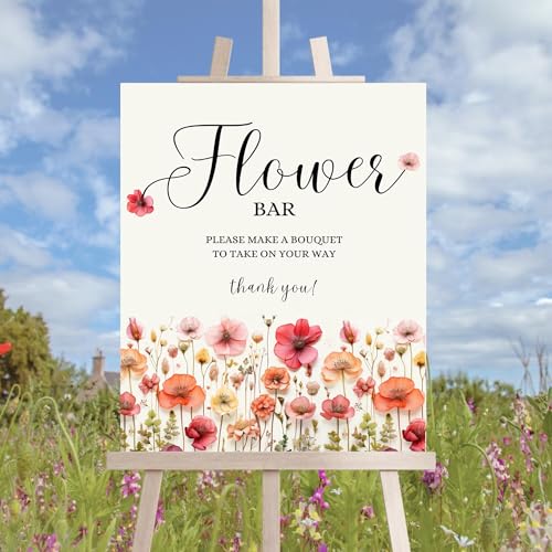 Love Is In Bloom Sign, Bridal Shower Bouquet Station Sign, Wildflower Bouquet Favor Sign And Favor Tag, Flower Signs - color: Flower #2