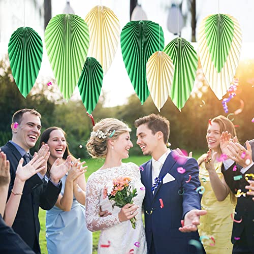 Easy Joy Paper Leaves Decorations for Wall Paper Fans Classroom Decoration Leaves Backdrop Decor Wall Decor,Set of 9 - color: F-leaves