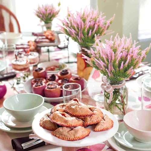 Artificial Lavender Flowers 6 Pieces for Wedding Decor and Table Centerpieces, Lifelike Fake Plant Bouquet to Brighten up Your Home Garden Valentine's Day Indoor Outdoor Decor (Pink) - color: 6bundles--lavender Pink