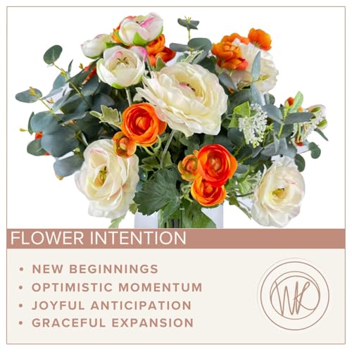 Best is Yet to Come - Faux Floral Arrangement, Large-Size Premium Artificial Indoor Flower Display with Beautiful Blooms and Foliage - High Energy Natural Looking Floral - color: Best is Yet to Come