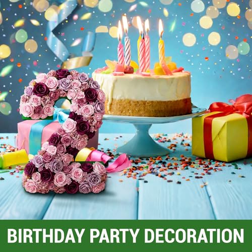 Leinuosen 12inch Dry and Wet Floral Foam Numbers Blocks Green Foam Blocks for Fresh and Artificial Flowers for Weddings Birthday Flower Arrangement Craft Project Garden Decoration(Number 2) - style: Number 2