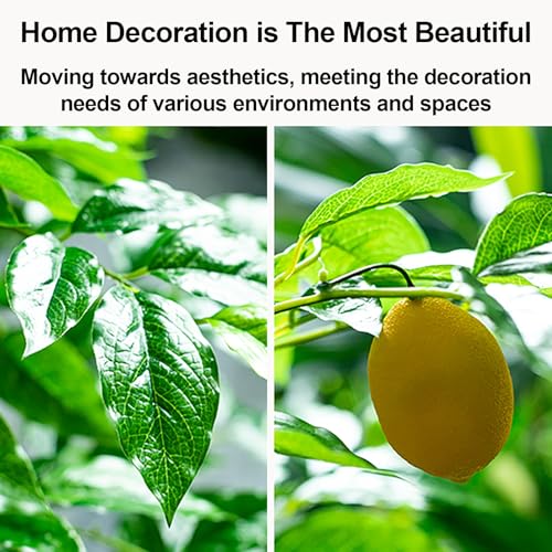 Artificial Lemon Trees with Fruits, Artificial Potted Plants Faux Lemon Citrus Tree, Fake Lemon Plant Pre Potted Faux Lemon Tree, for Home and Living Room Decoration(130cm/4.3ft) - size: 130cm/4.3ft
